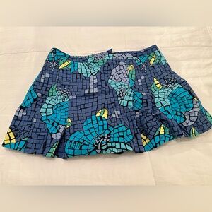 Lilly Pulitzer Cotton Skort Hibiscus Print size 8. New With Tag!